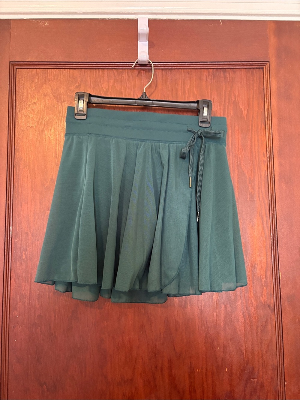 Halara Women’s Dark Green Flared Skirt with Drawstring Waist